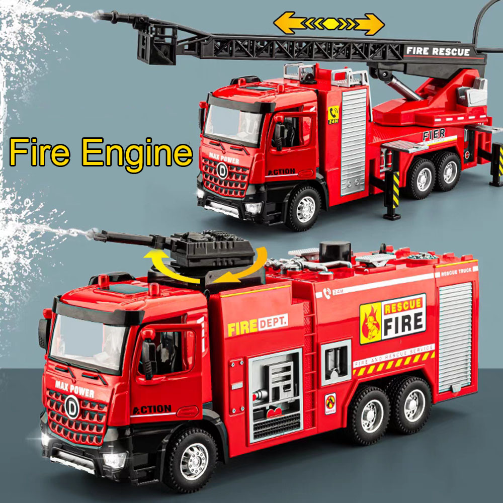 Fire Escape Ladder - 1:32 스케일 소방차 모형 자동차 장난감,