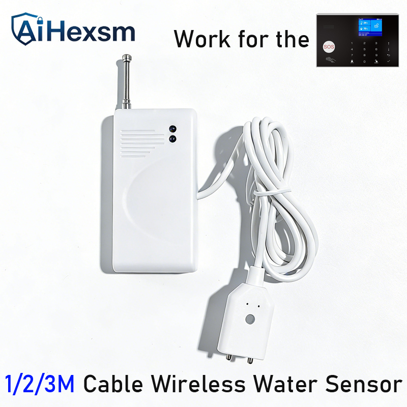 Water Alarm Sensor - 1/2/3미터 무선 433MHz 누수 경보 센서