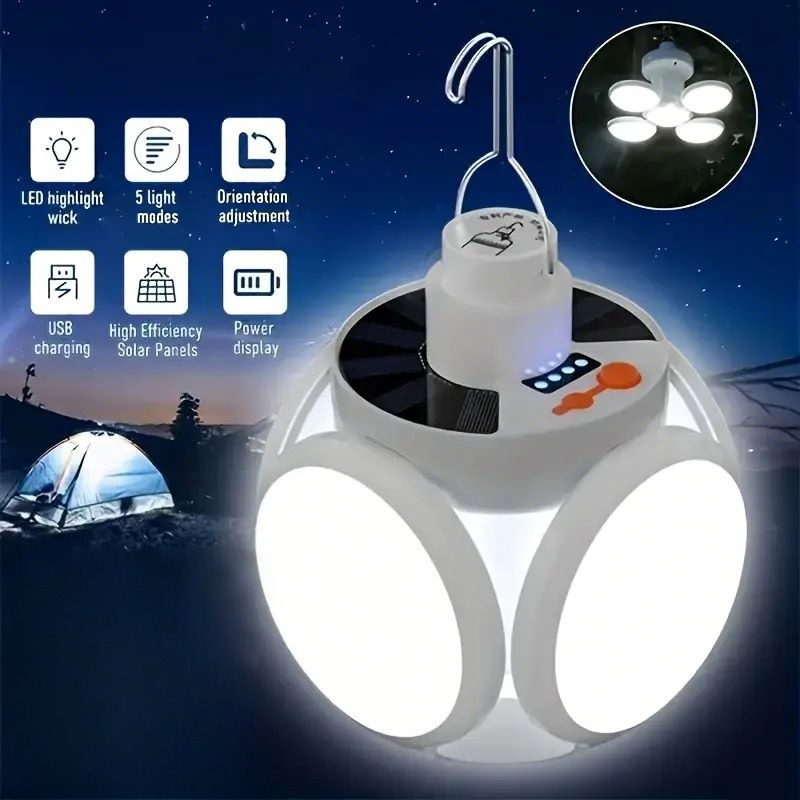 Power Outage Light - 후크가있는 태양열 충전 조명 다중 조명