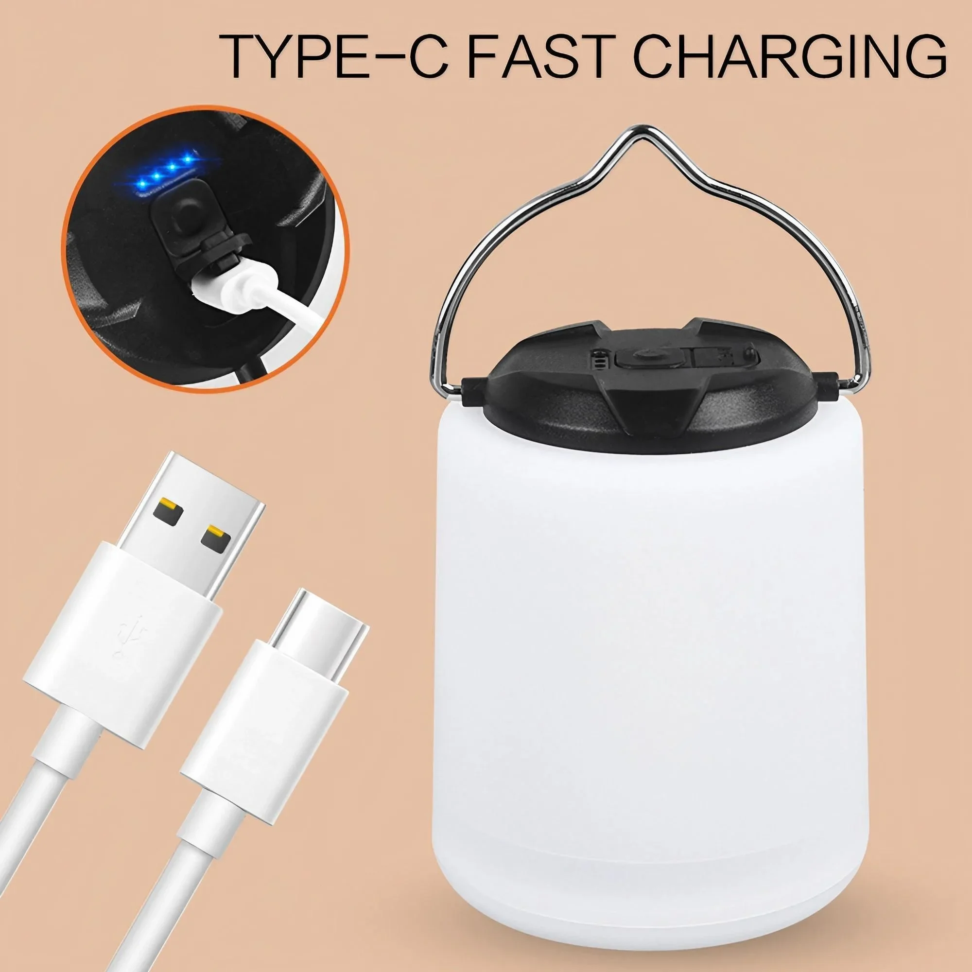 3단계 밝기 조절 가능한 USB 충전식 야외 LED 캠 - Power Outage Light 리뷰 및 가격