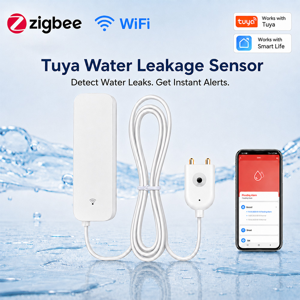 ZigBee WiFi 누수 센서 홍수 누출 경보 감지기 - Water Alarm Sensor 리뷰 및 가격