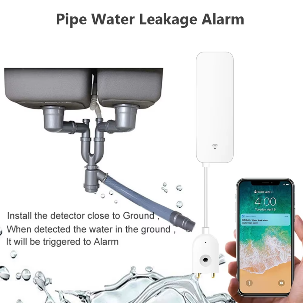 ZigBee WiFi 누수 센서 홍수 누출 경보 감지기 - Water Alarm Sensor 리뷰 및 가격