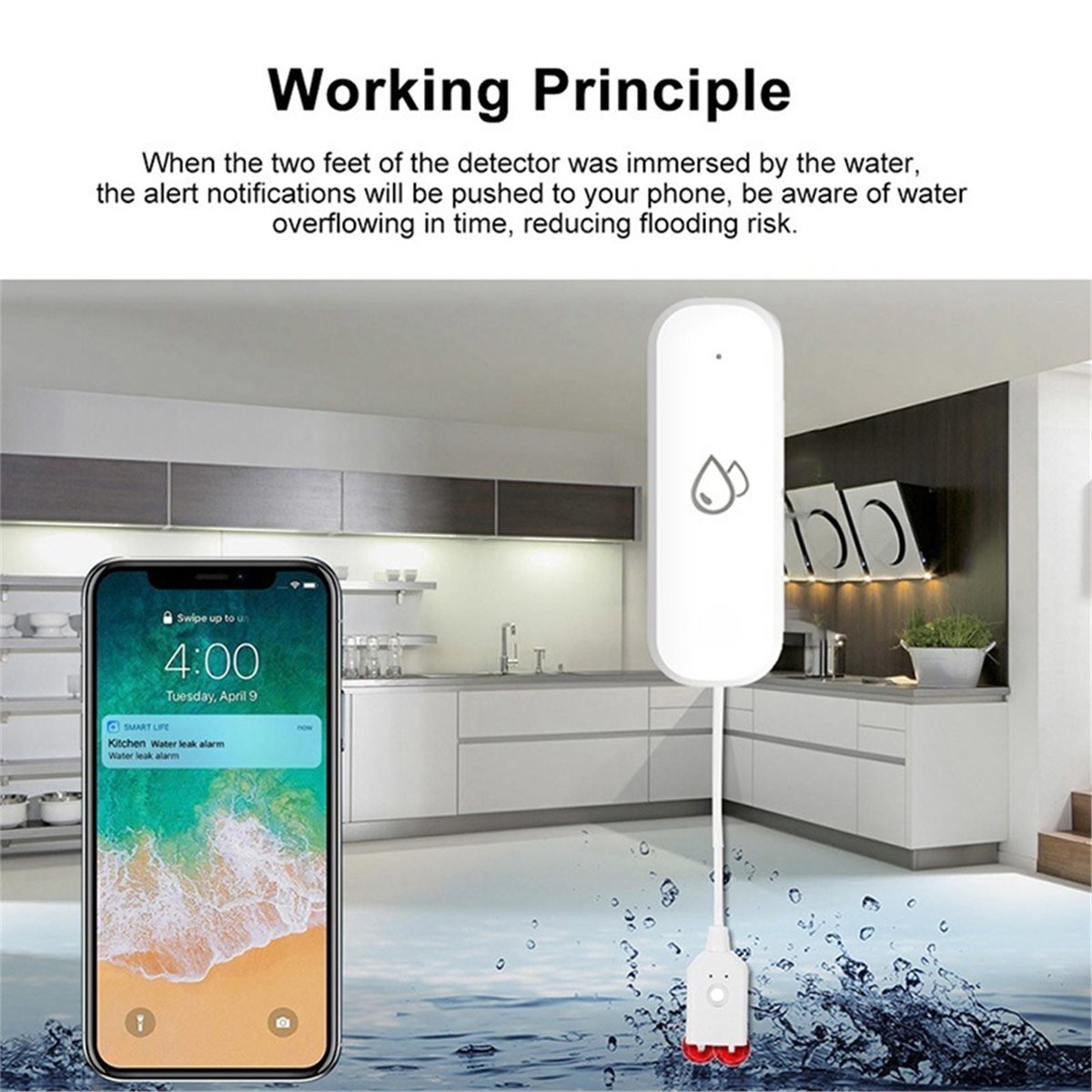 호환 가능한 ZigBee 누수 센서 알람 Tuya Sm - Water Alarm Sensor 리뷰 및 가격