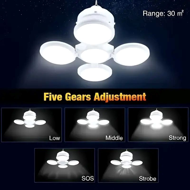 후크가있는 태양열 충전 조명 다중 조명 모드 접이식 휴 - Power Outage Light 리뷰 및 가격